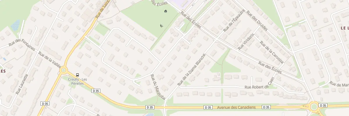 Plan du 14 Rue du Major Fulton à Creully sur Seulles