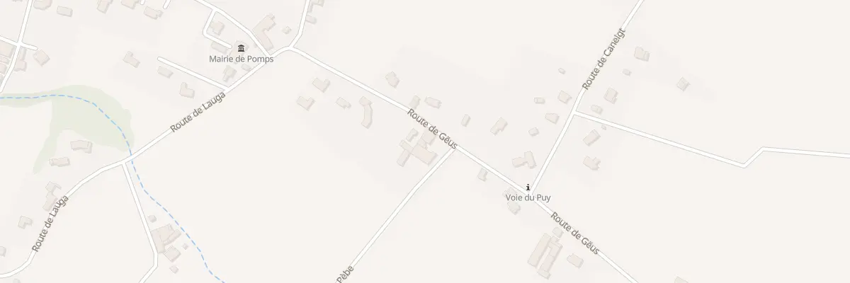 Plan du 190 Rte de Geus à Pomps