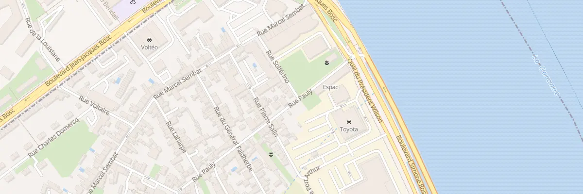 Plan du 21 Rue Pauly à Bègles