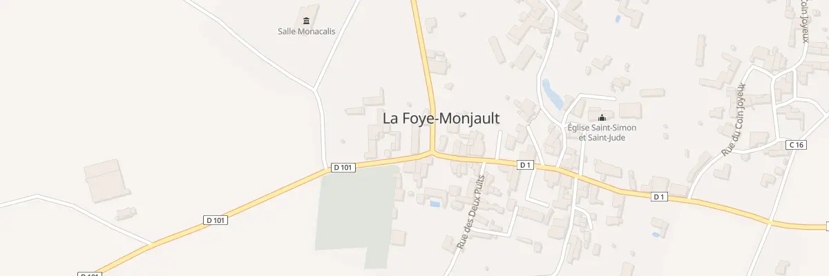 Plan du 1 Rue de la Mairie à La Foye-Monjault