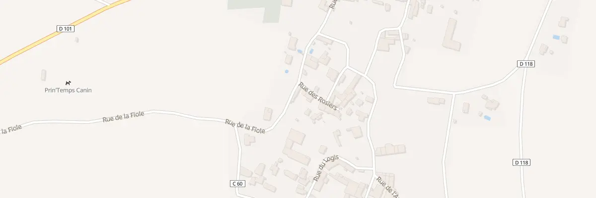 Plan du 15 Rue des Rosiers à La Foye-Monjault
