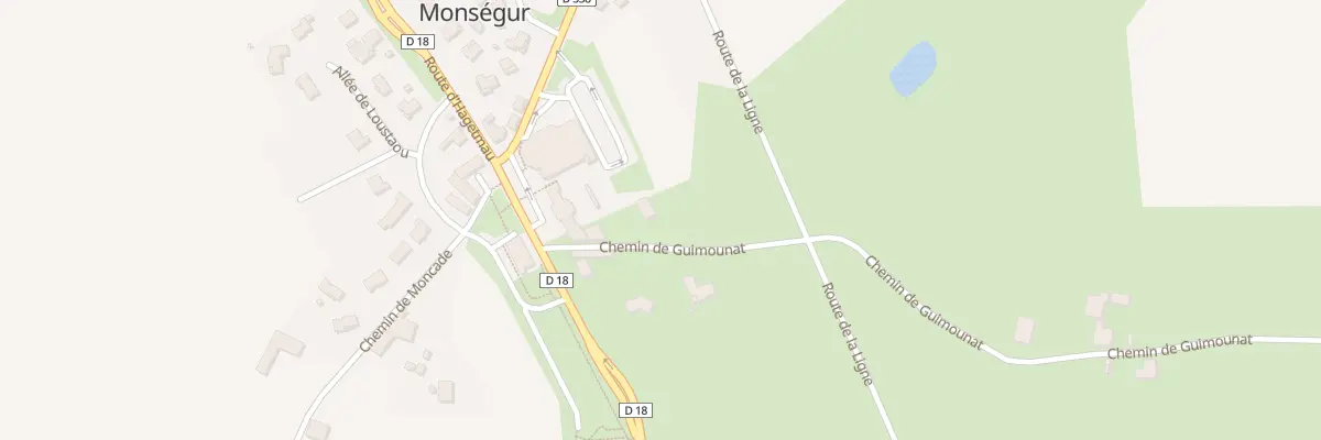 Plan du 105 Guimounat à Monségur