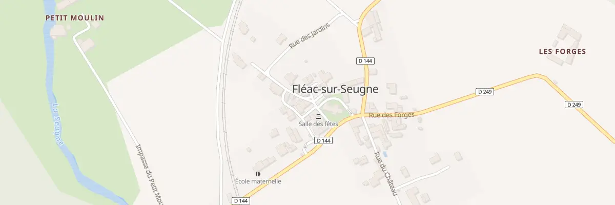 Plan du 2 Pas des Ecoliers à Fléac-sur-Seugne