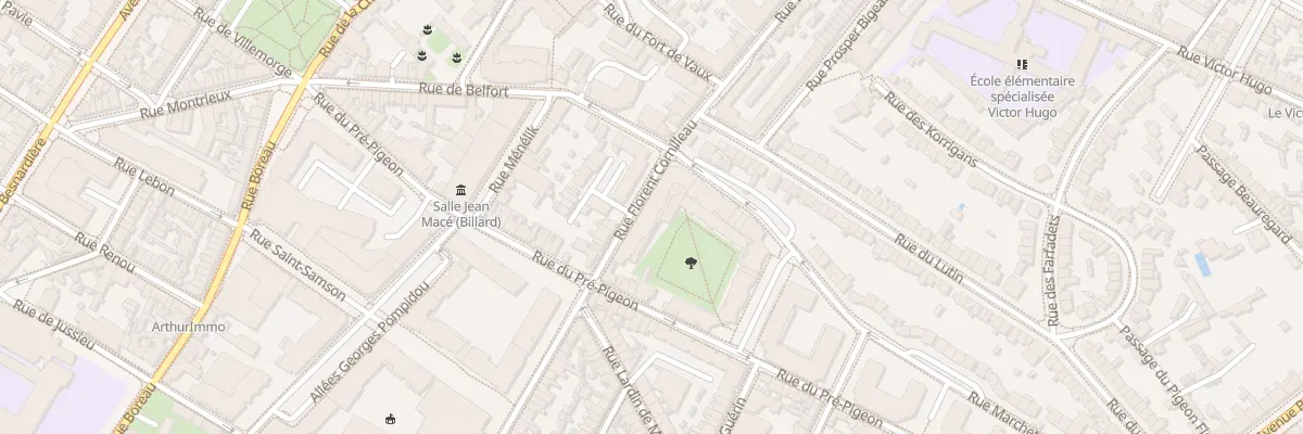 Plan du 44 Rue de Belfort à Angers