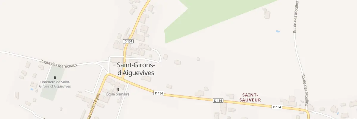 Plan du 25T Le Bourg Est à Saint-Girons-d’Aiguevives