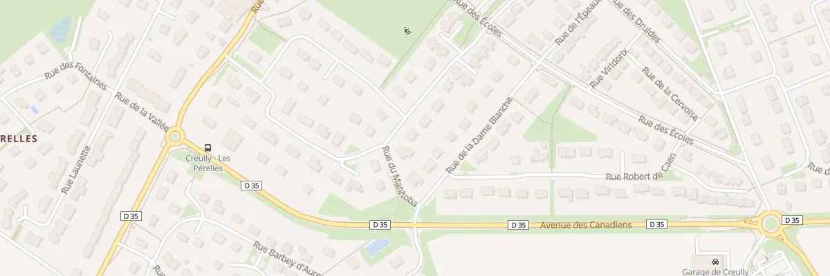 Plan du 18 Rue du Major Fulton à Creully sur Seulles