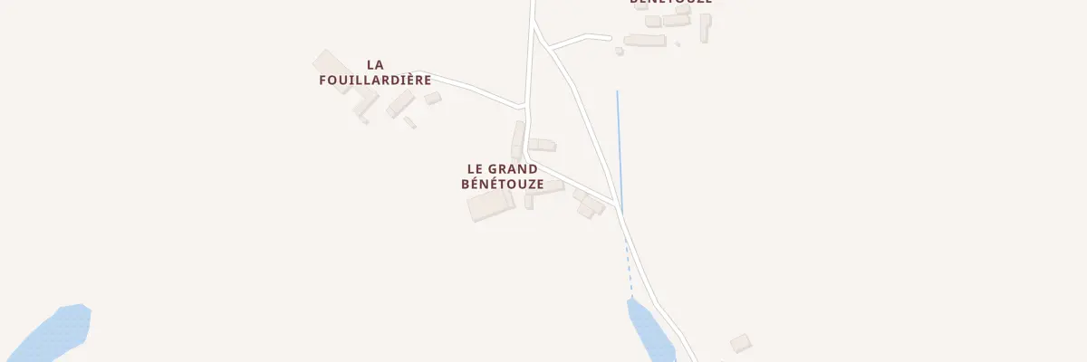 Plan du 1 Le Grand Benetouze à Montreuil-Poulay