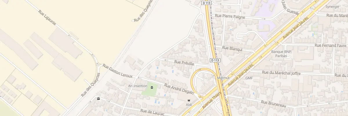 Plan du 27 Rue Preville à Bordeaux