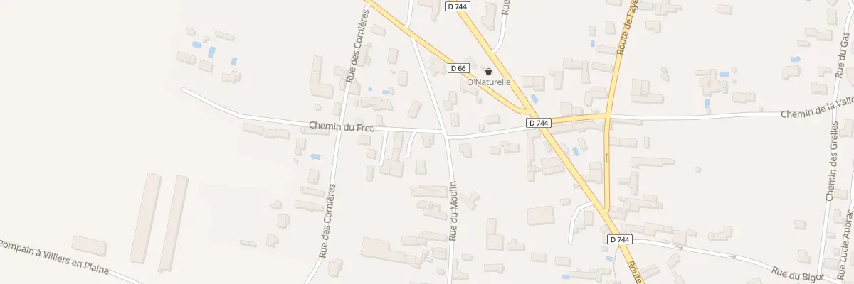 Plan du 61 Rue du Moulin à Villiers-en-Plaine
