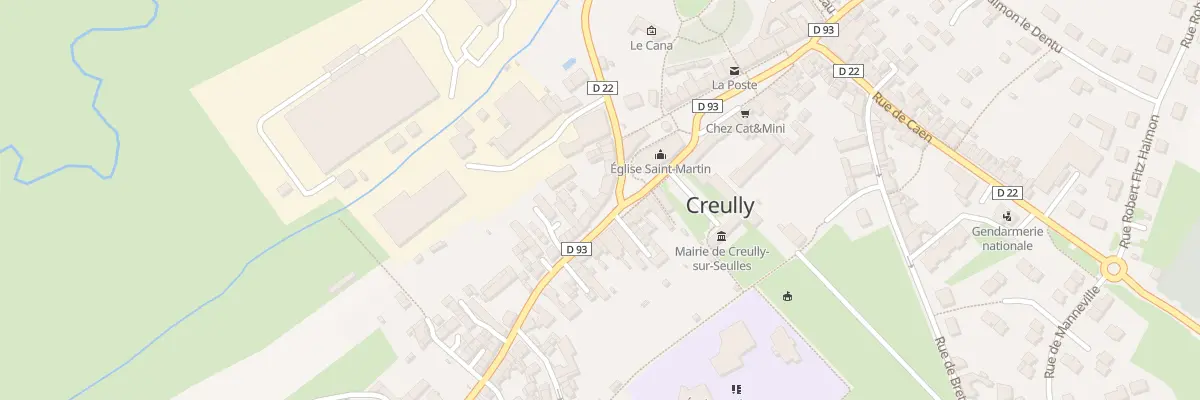 Plan du 1 Rue du Maréchal Montgomery à Creully sur Seulles