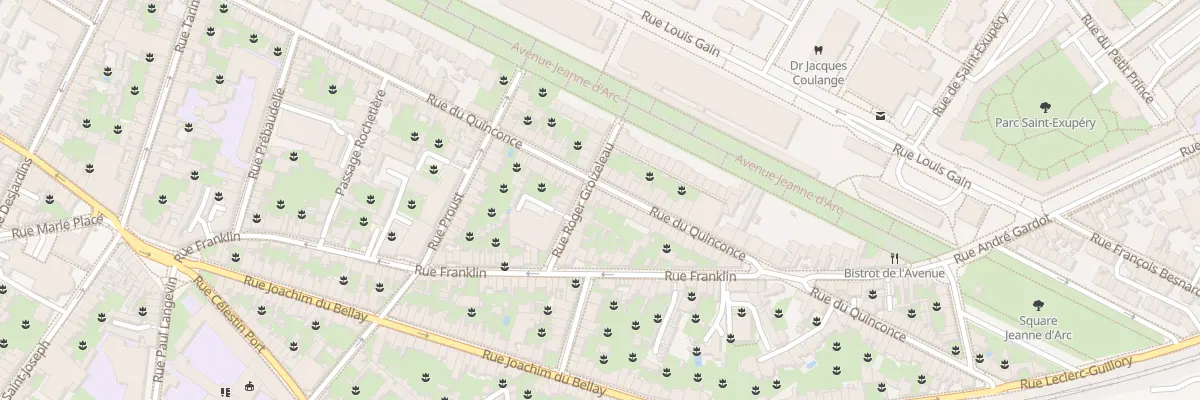 Plan du 70 Rue du Quinconce à Angers