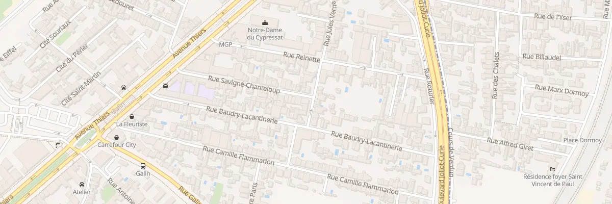 Plan du 48 Rue Savigné Chanteloup à Bordeaux
