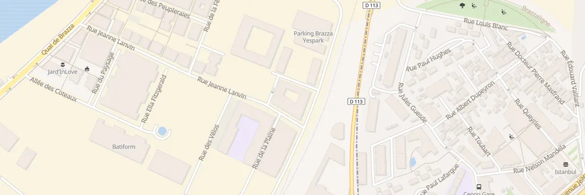 Plan du 3 Rue des Docks à Bordeaux