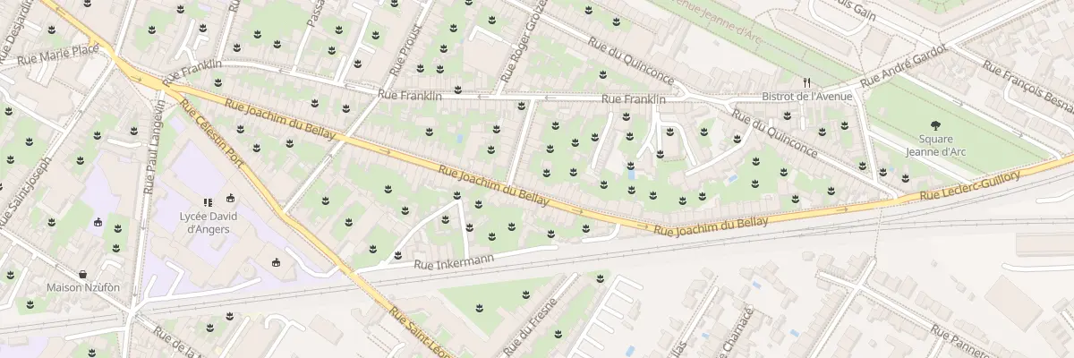 Plan du 61 Rue Joachim du Bellay à Angers