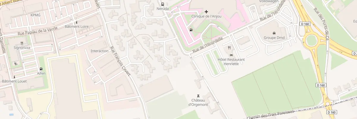 Plan du 9 Rue Salvador Allende à Angers