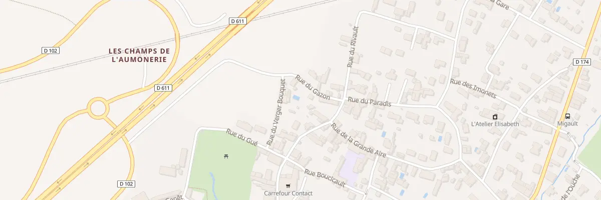 Plan du 8 Rue du Verger Bouquet à Frontenay-Rohan-Rohan