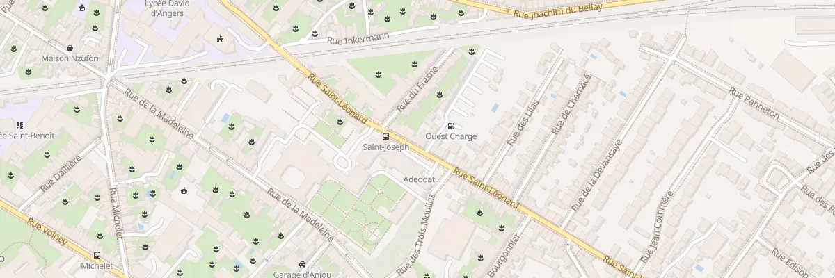 Plan du 29 Rue St Leonard à Angers