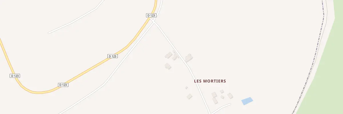 Plan du 2 Mortiers à Mozé-sur-Louet