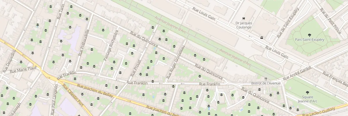 Plan du 68T Rue du Quinconce à Angers