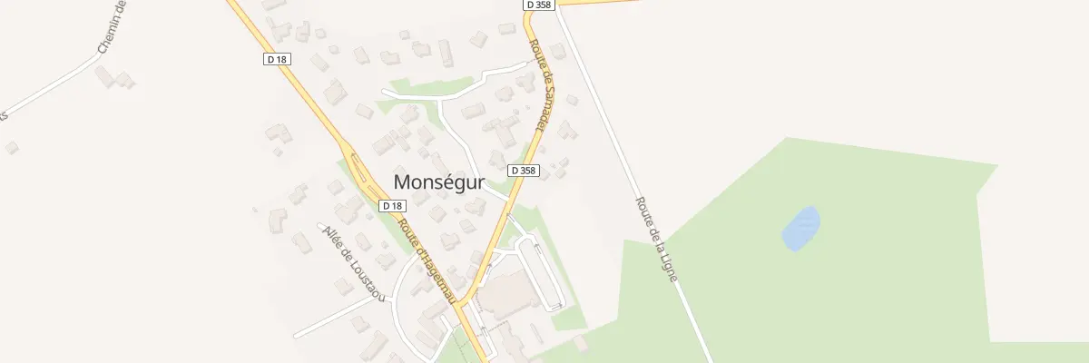 Plan du 154 Rte de Samadet à Monségur