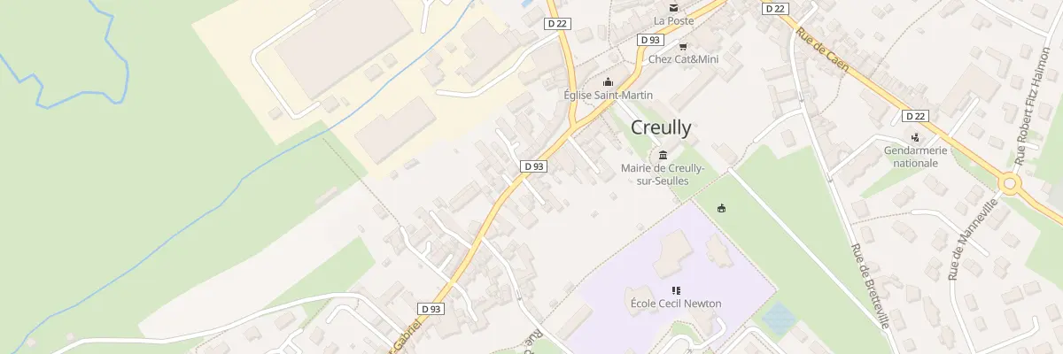 Plan du 23B Rue Saint Gabriel à Creully sur Seulles