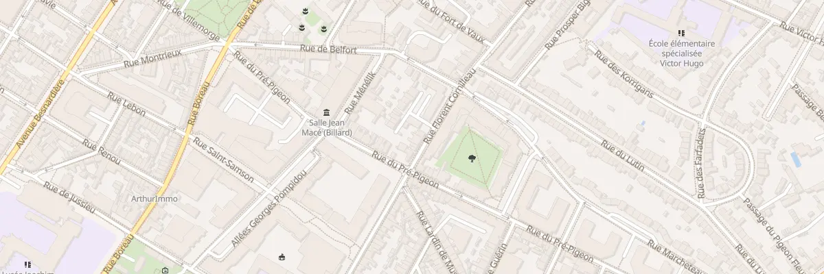 Plan du 50 Rue Florent Cornilleau à Angers