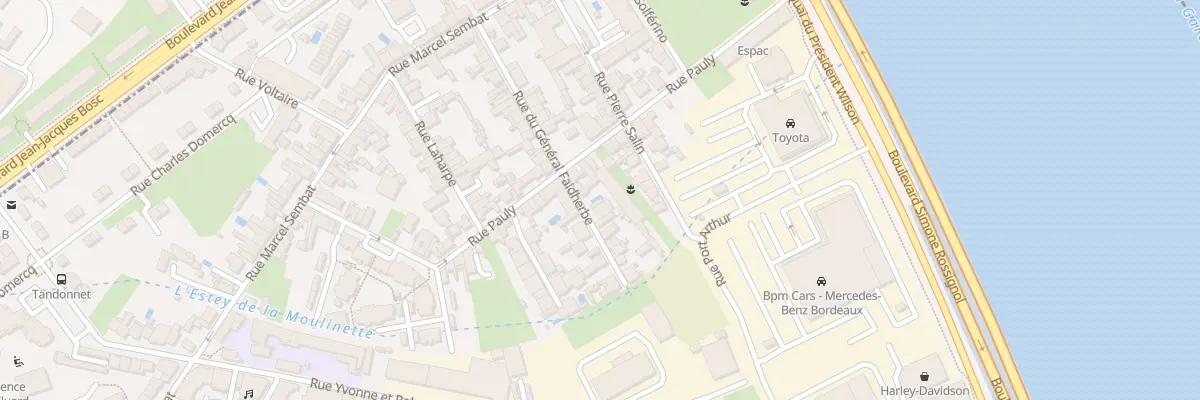 Plan du 40 Rue du Général Faidherbe à Bègles