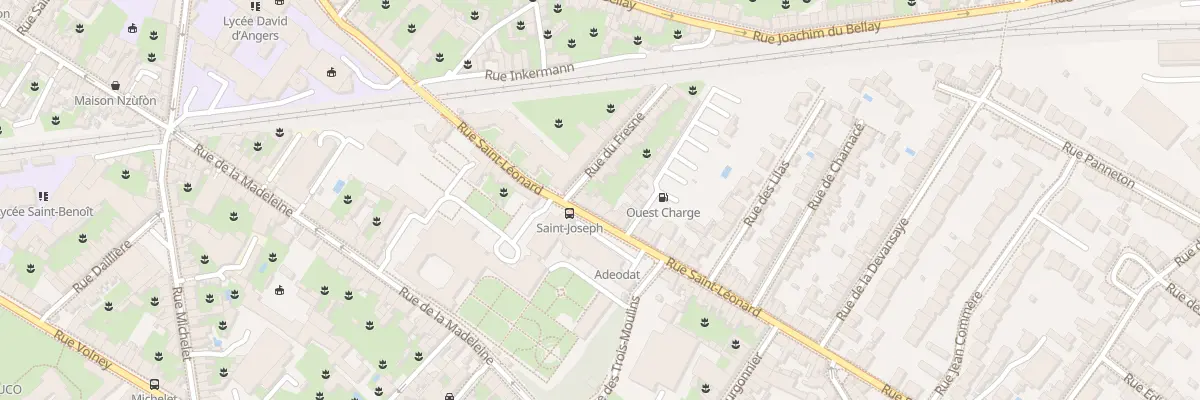 Plan du 25 Rue St Leonard à Angers