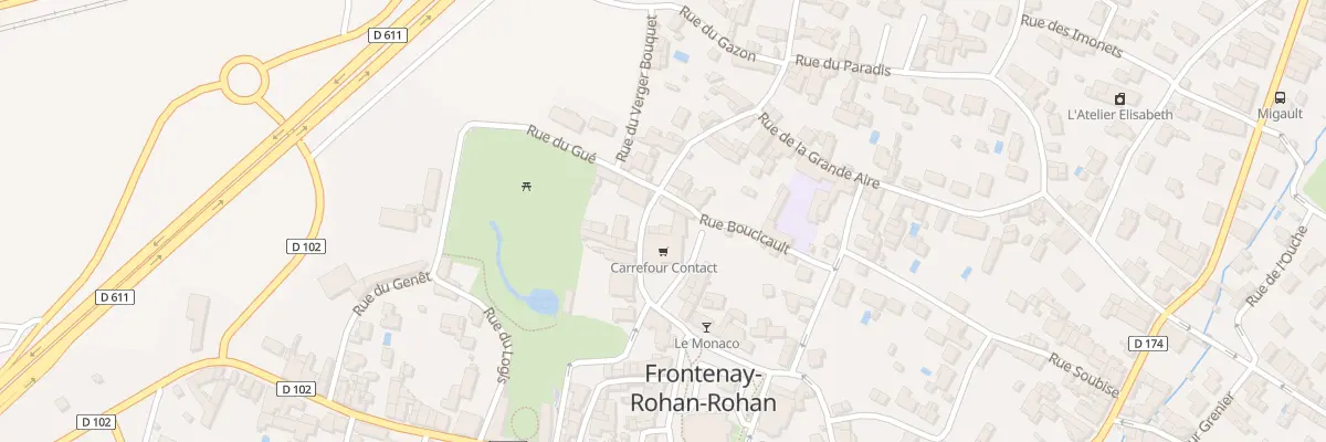 Plan du 10 Rue du Rivaud à Frontenay-Rohan-Rohan