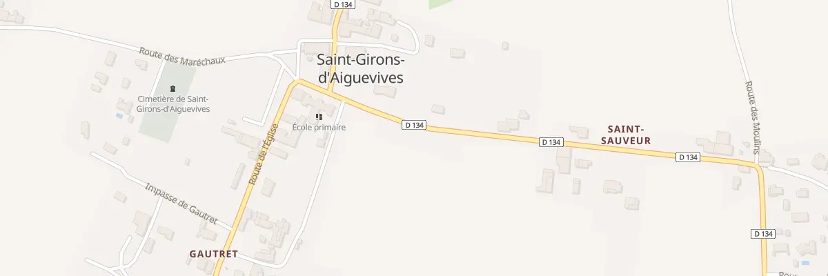Plan du 74 Rte de la Mairie à Saint-Girons-d’Aiguevives