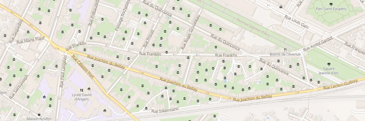 Plan du 68 Rue Franklin à Angers