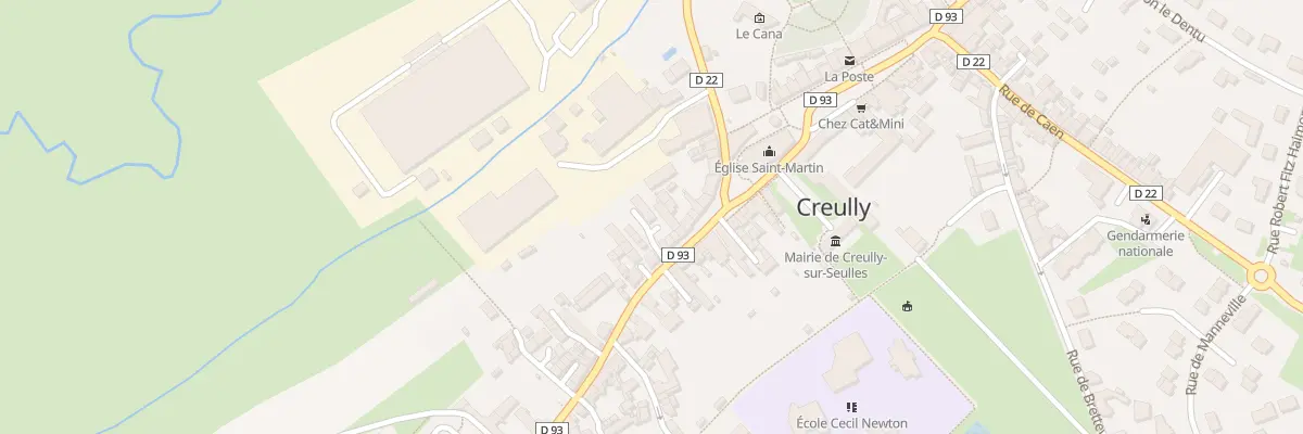 Plan du 14 Rue Saint Gabriel à Creully sur Seulles