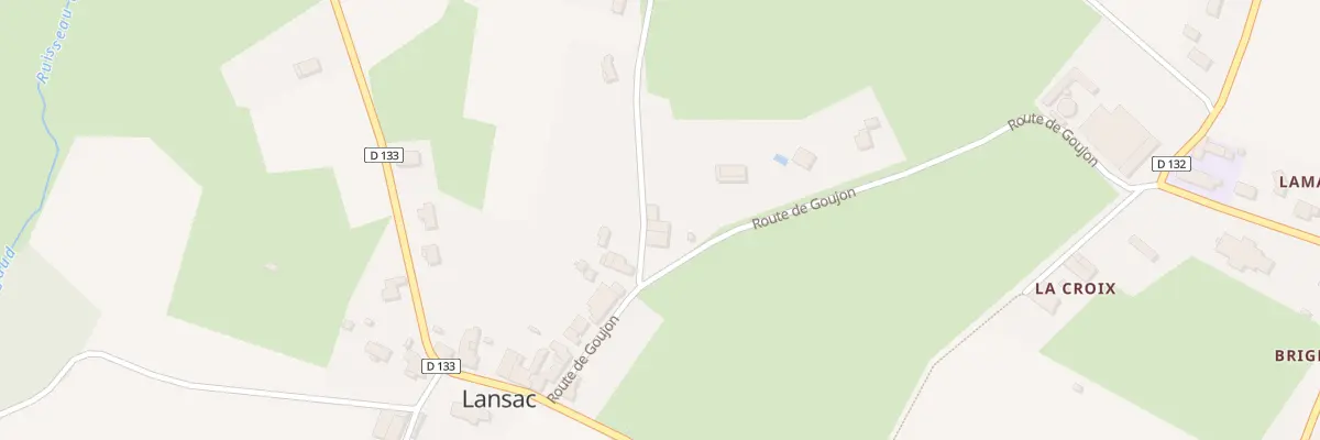 Plan du 42 Goujon Ouest à Lansac