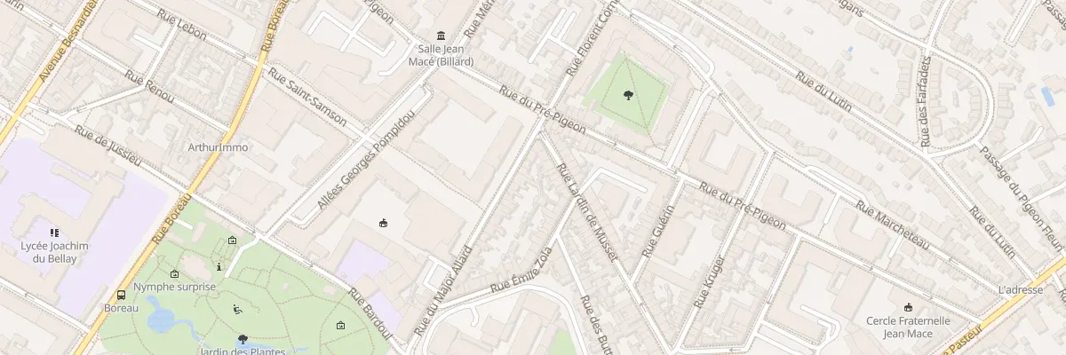 Plan du 9 Rue du major Allard à Angers