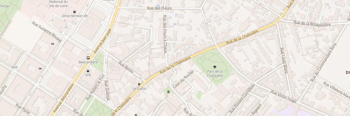 Plan du 33 Rue de la Chalouère à Angers