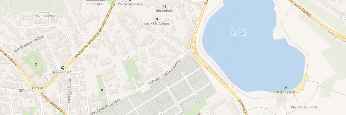 Plan du 70 Rue des Quatre Castera à Bègles