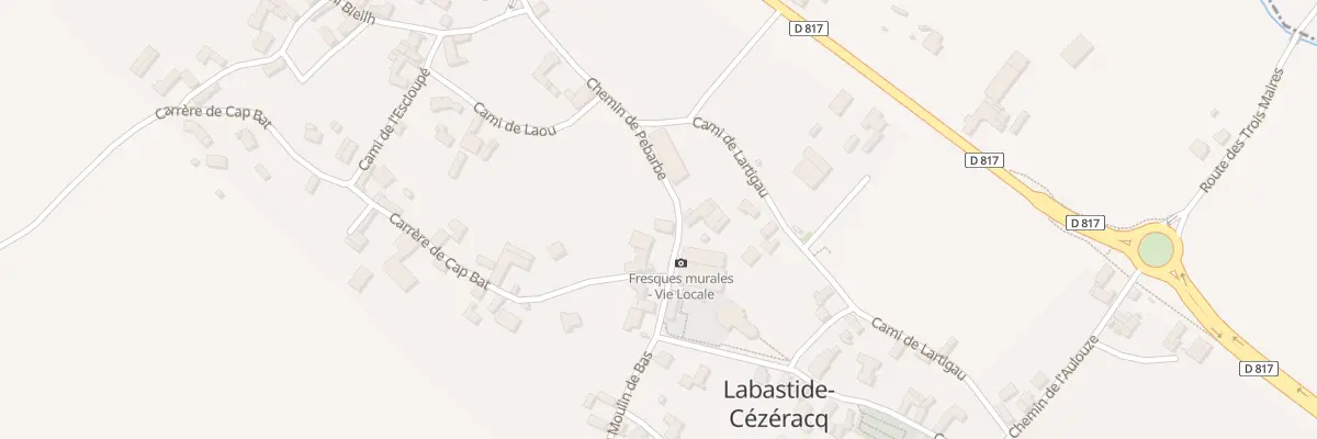 Plan du 1 Che de Pebarbe à Labastide-Cézéracq