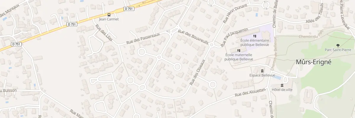 Plan du 1 Sq des Fauvettes à Mûrs-Erigné