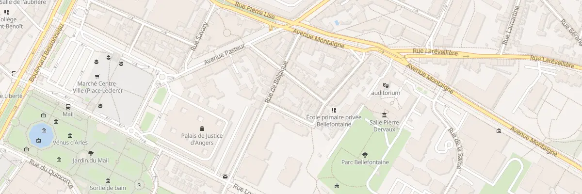 Plan du 9 Rue Bellefontaine à Angers