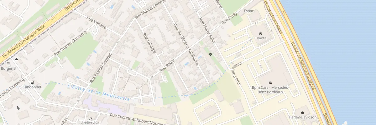 Plan du 39 Rue du Général Faidherbe à Bègles