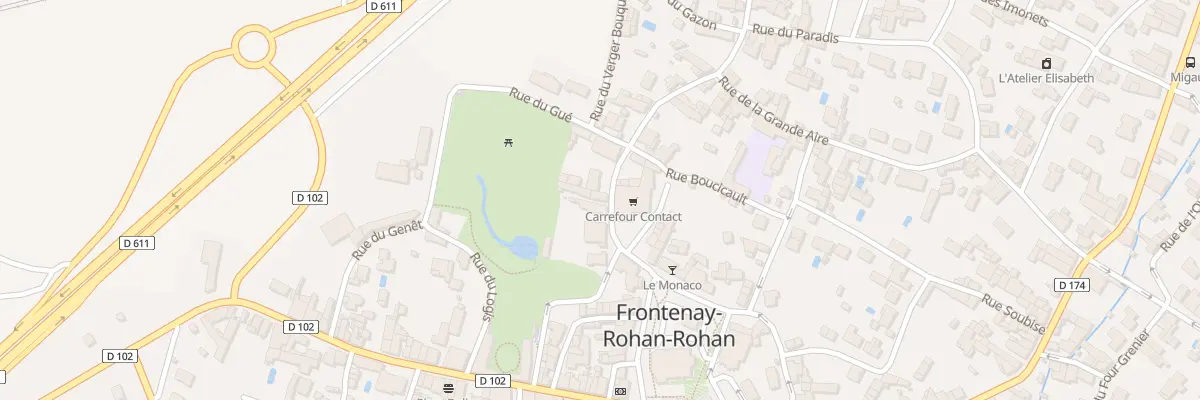 Plan du 9 Rue du Rivaud à Frontenay-Rohan-Rohan