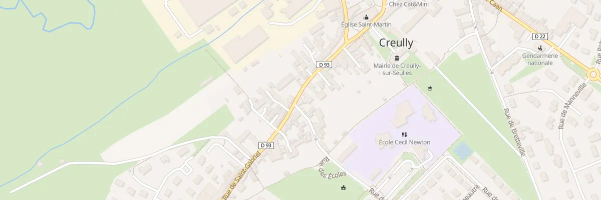 Plan du 29 Rue Saint Gabriel à Creully sur Seulles