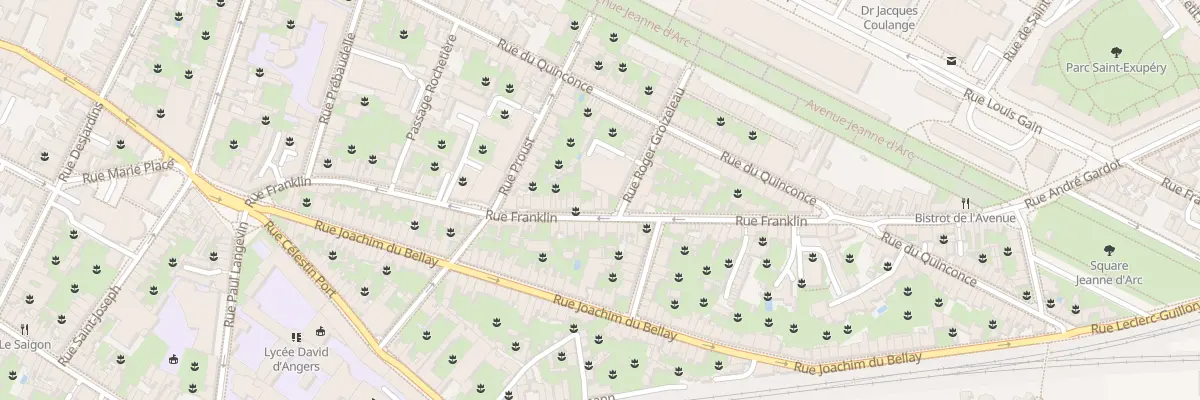 Plan du 65 Rue Franklin à Angers