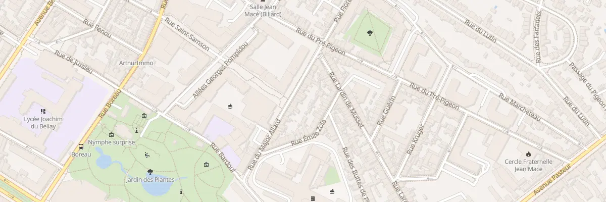 Plan du 21 Rue du major Allard à Angers