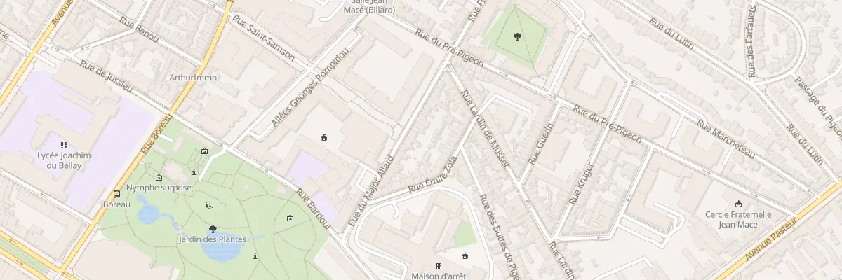 Plan du 25 Rue du major Allard à Angers