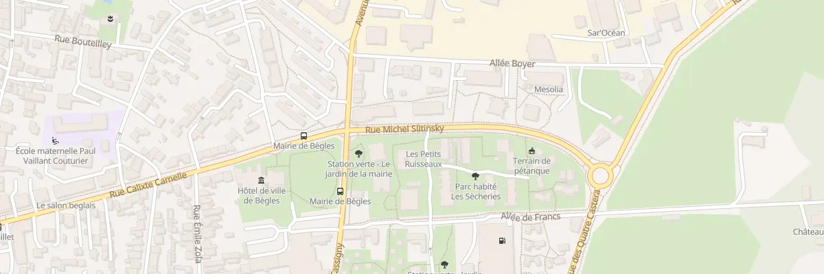 Plan du 21 Rue des Doris à Bègles