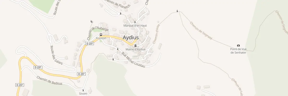 Plan du 5040 Village à Aydius