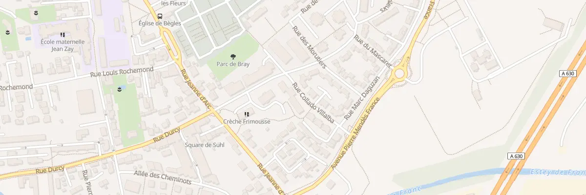 Plan du 3 Rue Collado-Villalba à Bègles