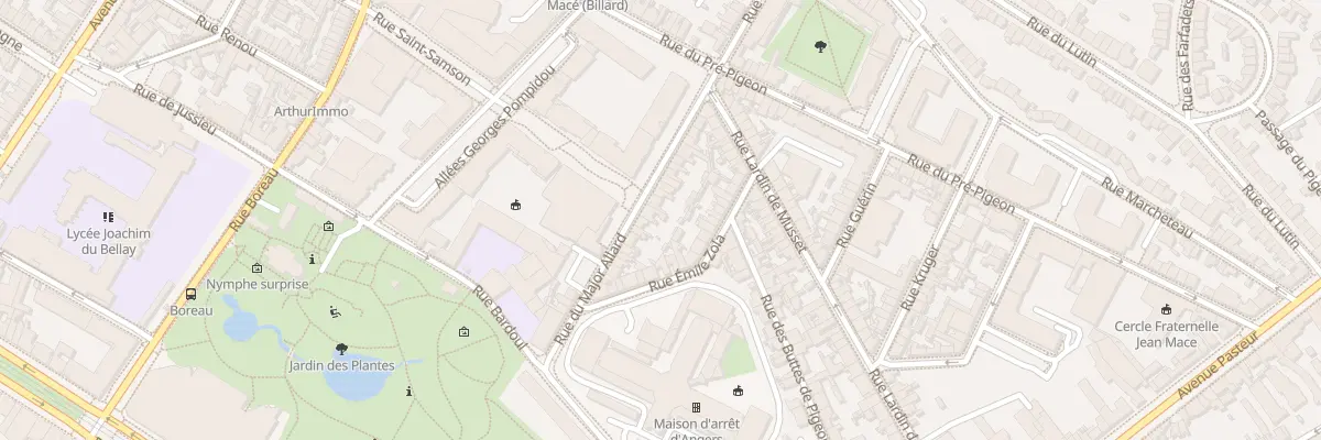Plan du 27 Rue du major Allard à Angers