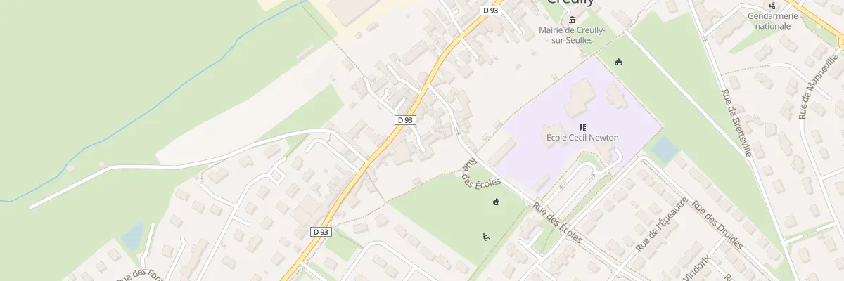 Plan du 45 Rue Saint Gabriel à Creully sur Seulles